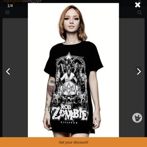 Killstar Black and White Graphic Tee